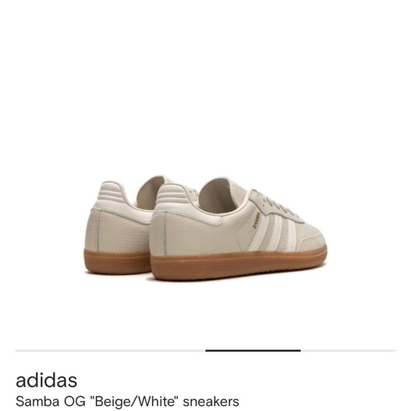 Adidas Samba OG Beige and White Sneakers - Picture 3 of 7